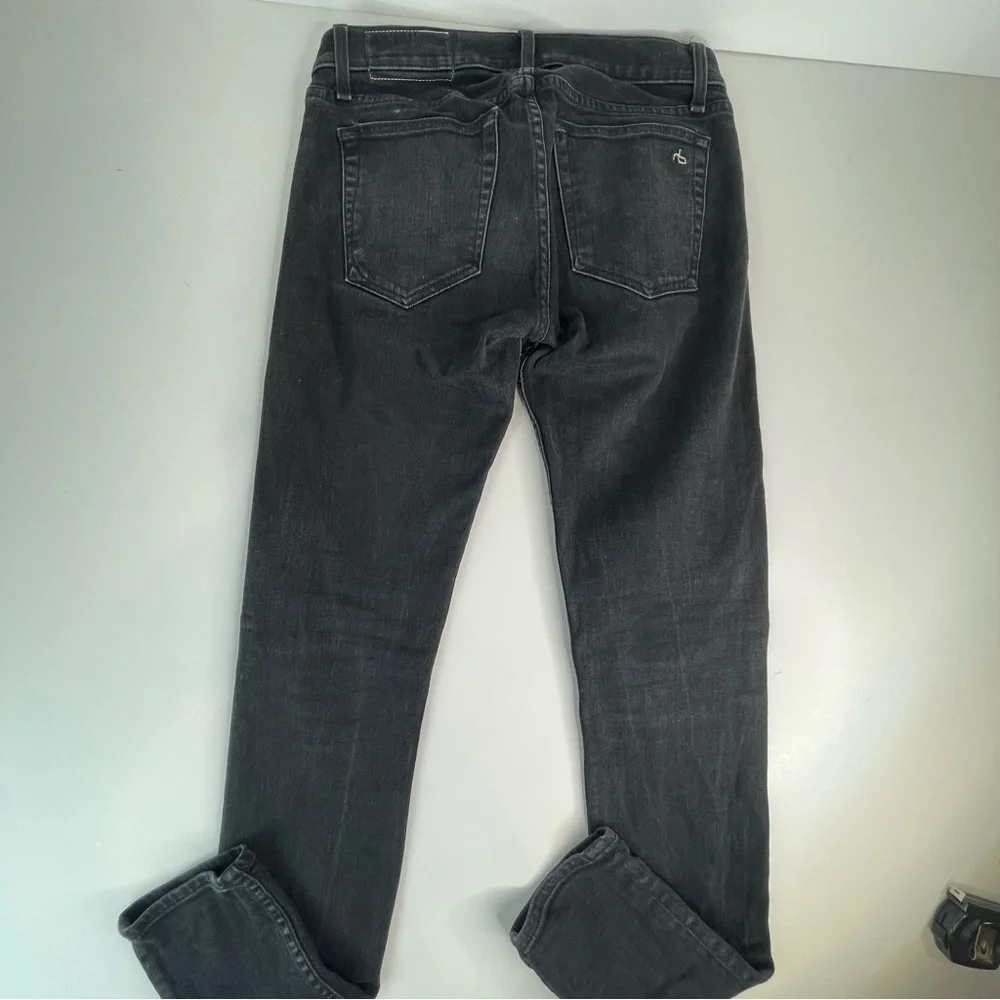 Rag & Bone Fit 1 Extra Slim Skinny Fit Black Authentic Stretch Jean - Picture 12 of 17